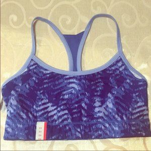Champion duo dry reversible blue sports athletic yoga wire free bra NEW XS